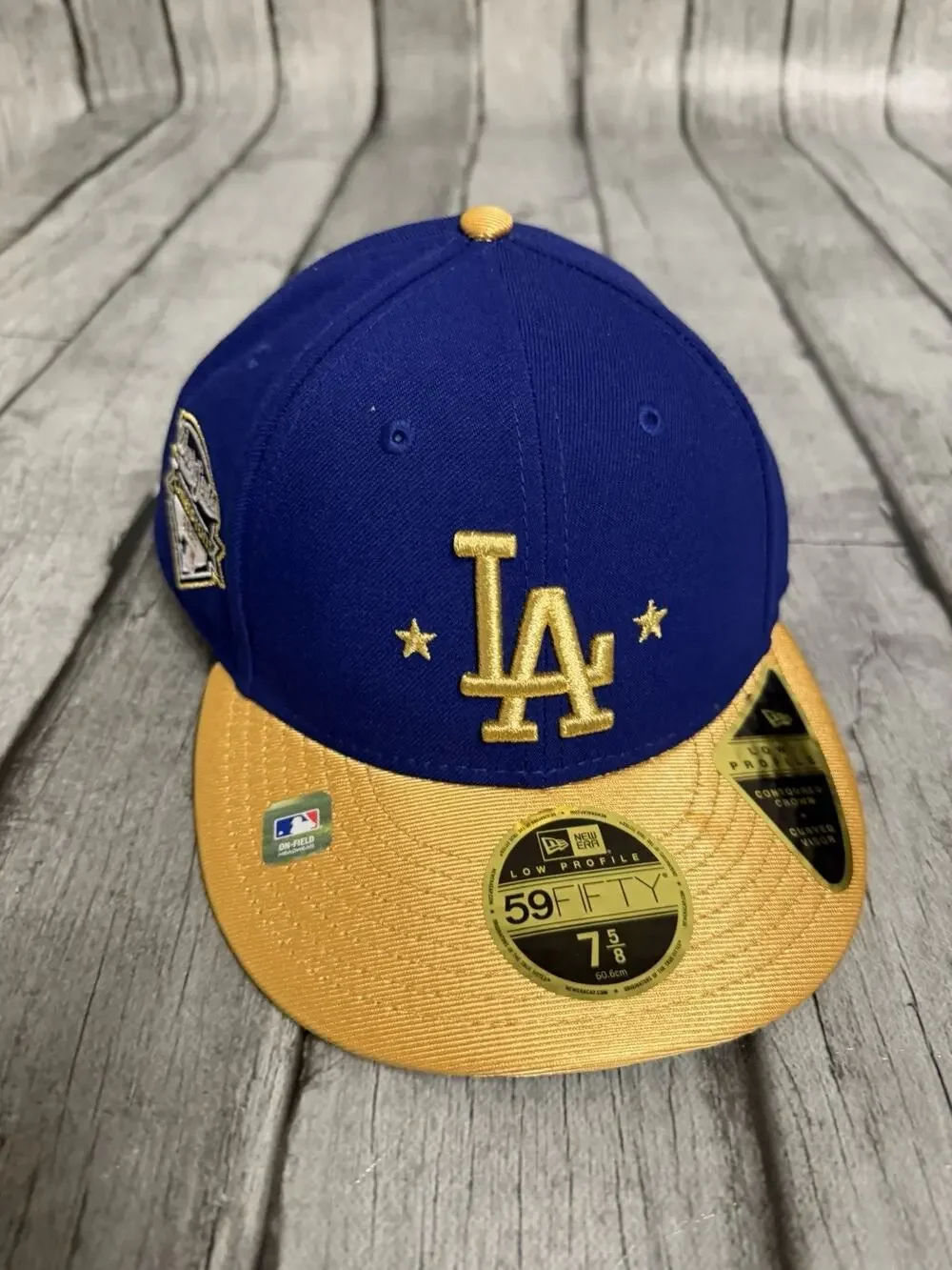 New Era Los Angeles Dodgers 2026 Gold Collection 59FIFTY Fitted Hat Sz 7 5/8